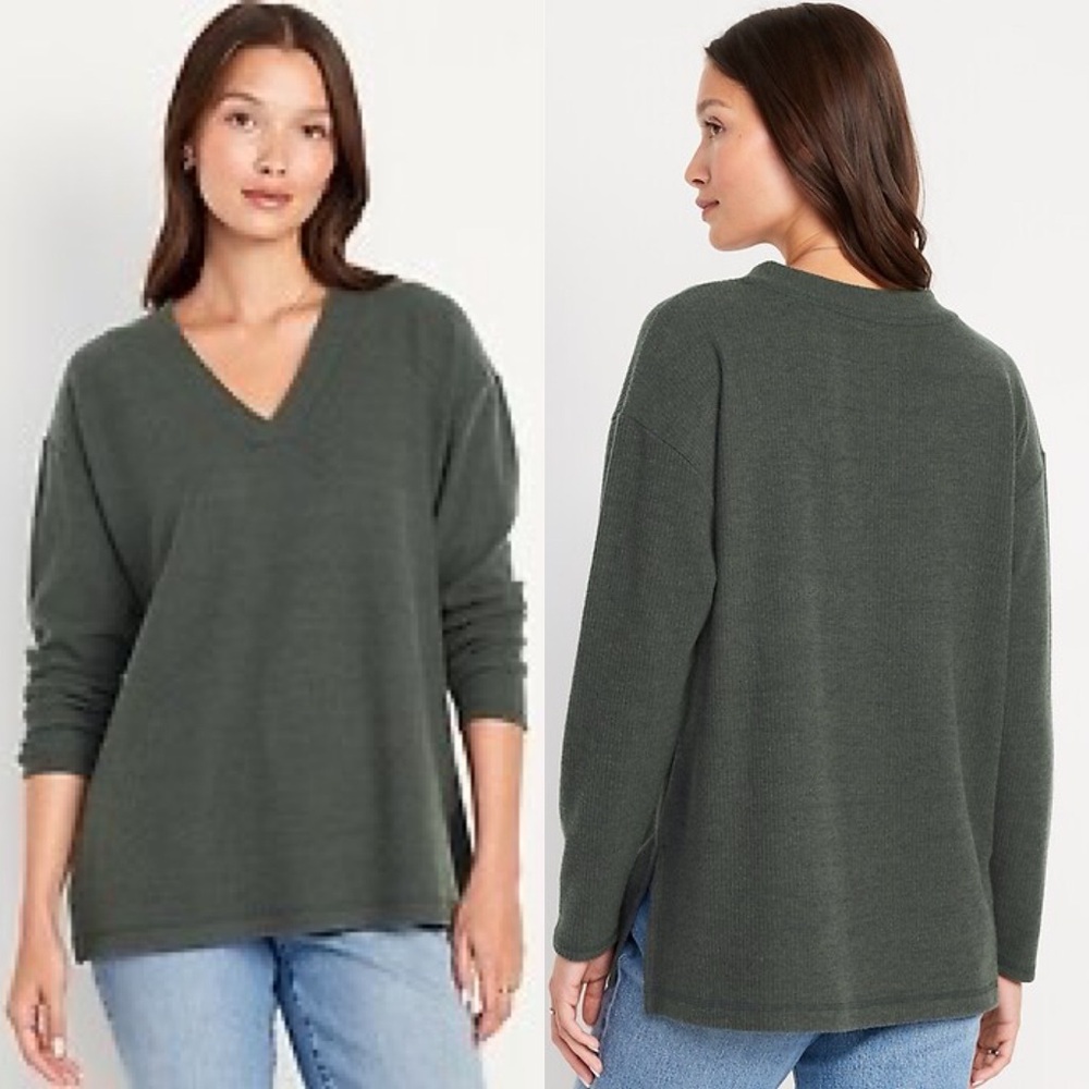 Old Navy Plush Tunic Top Green‎ Small NWT